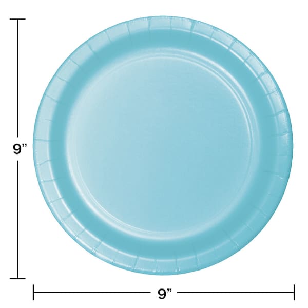 9 Pastel Blue Paper Plates 240 PK